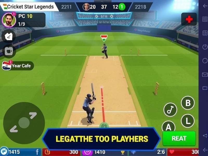 Cricket Star Legends Gameplay Screenshot